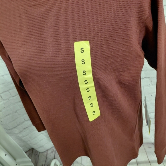 Lands' End Deep Red Funnel Neck Top - Picture 7 of 7